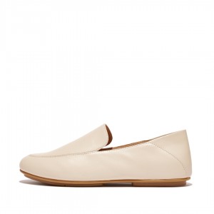 Beige Fitflop Allegro Women's Loafers | MY-JRWVLO610