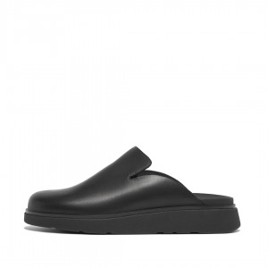 Black Fitflop Gen-Ff Men's Mules | MY-MSAIDX973