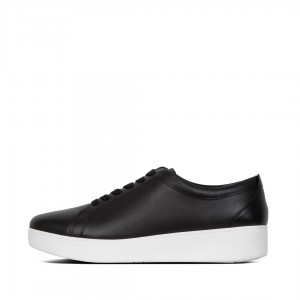 Black Fitflop Rally Court Women's Sneakers | MY-GZQSMP247