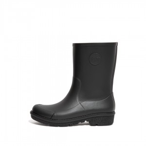 Black Fitflop Wonderwelly Women's Rain Boots | MY-EWYCTU672