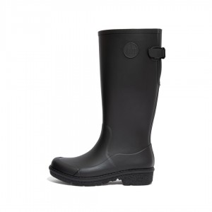 Black Fitflop Wonderwelly Women's Rubber Boots | MY-YHGCQZ150