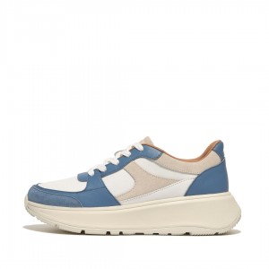 Blue Fitflop F-Mode Fabric Women's Sneakers | MY-PBYSVA396