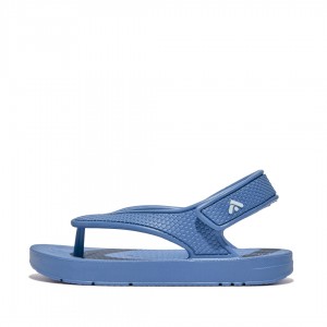 Blue Fitflop Iqushion Eva Back Straps Kids' Flip Flops | MY-FAOZIH720