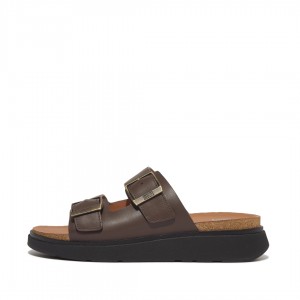 Brown Fitflop Gen-Ff Men's Slides | MY-WCGZHF593