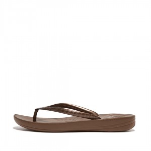 Brown Fitflop Iqushion Ergonomc Women's Flip Flops | MY-CHNXEI471