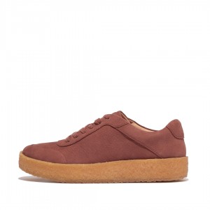 Brown Fitflop Rally Nubuck Women's Sneakers | MY-BWZSKG917