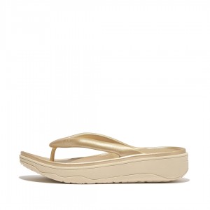 Gold Fitflop Relieff Eva Tpu Thongs Women's Toe-Post Sandals | MY-LFTVWM104