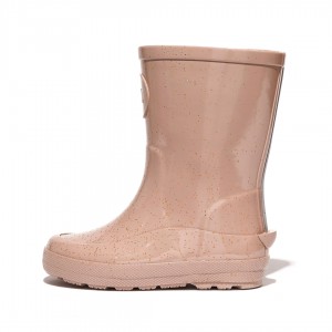 Gold Fitflop Wonderwelly Natural Rubber Mix Kids' Rain Boots | MY-QFCDSU576