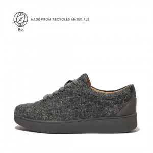 Grey Fitflop Rally Merino Wool Women's Sneakers | MY-YXENMJ812