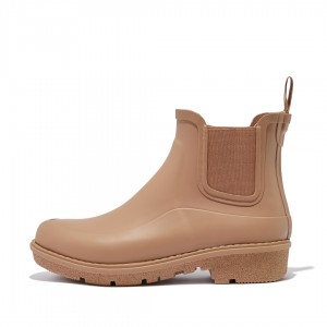 Light Brown Fitflop Wonderwelly Chelsea Women's Rain Boots | MY-GCIVZO530