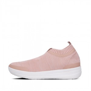 Pink Fitflop Uberknit Nylon Mix Knit Tpu Rubber Women's Sneakers | MY-ZIEJYU785