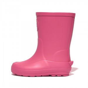 Pink Fitflop Wonderwelly Natural Rubber Mix Kids' Rain Boots | MY-LIDBAT576