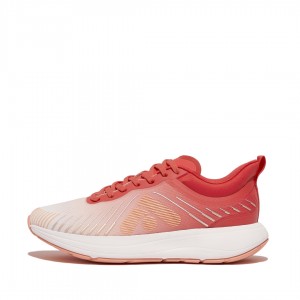 Red Fitflop Ff-Runner Poly Pu Tpu Women's Sneakers | MY-YVGJCT106