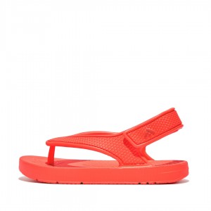 Red Fitflop Iqushion Eva Back Straps Kids' Flip Flops | MY-PKATCJ421