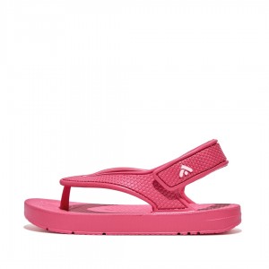 Red Fitflop Iqushion Eva Back Straps Kids' Flip Flops | MY-BOGEMR830