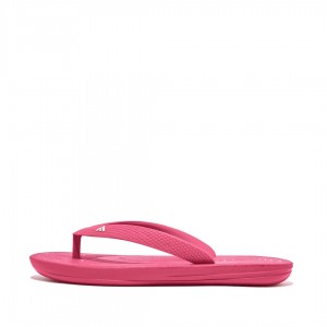 Red Fitflop Iqushion Rubber Kids' Flip Flops | MY-XHTYQB795