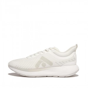 White Fitflop Ff-Runner Poly Pu Tpu Women's Sneakers | MY-PHMTVL265