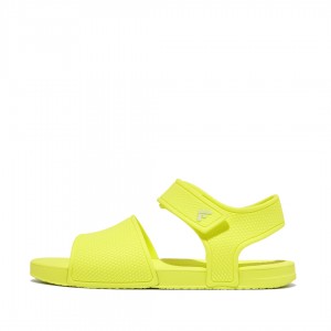 Yellow Fitflop Iqushion Rubber Kids' Back-Strap Sandals | MY-ZVAXSK428