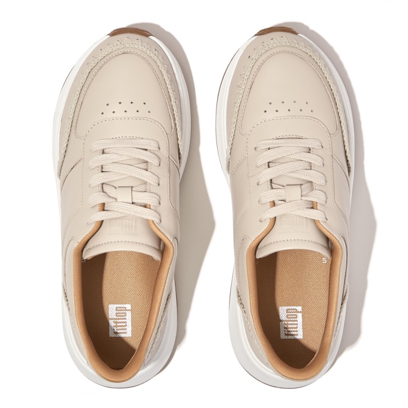 Beige Fitflop F-Mode Women's Sneakers | MY-PZRXUD016