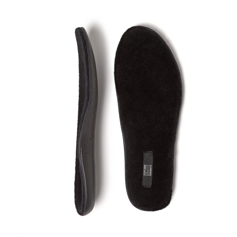 Black Fitflop F Mode Shearling Boots Women's Insoles | MY-ODMNQY365