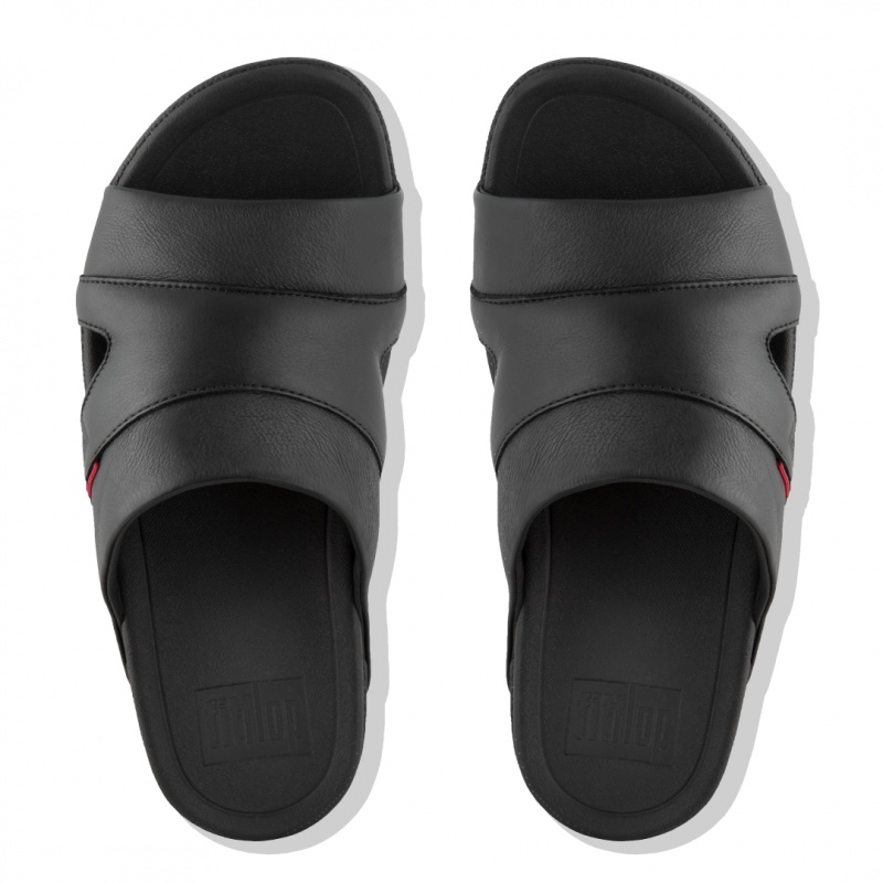 Black Fitflop Freeway Iii Men's Slides | MY-WEDMRF329