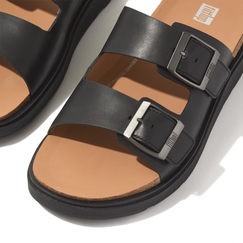 Black Fitflop Gen-Ff Men's Slides | MY-OFBQVM324