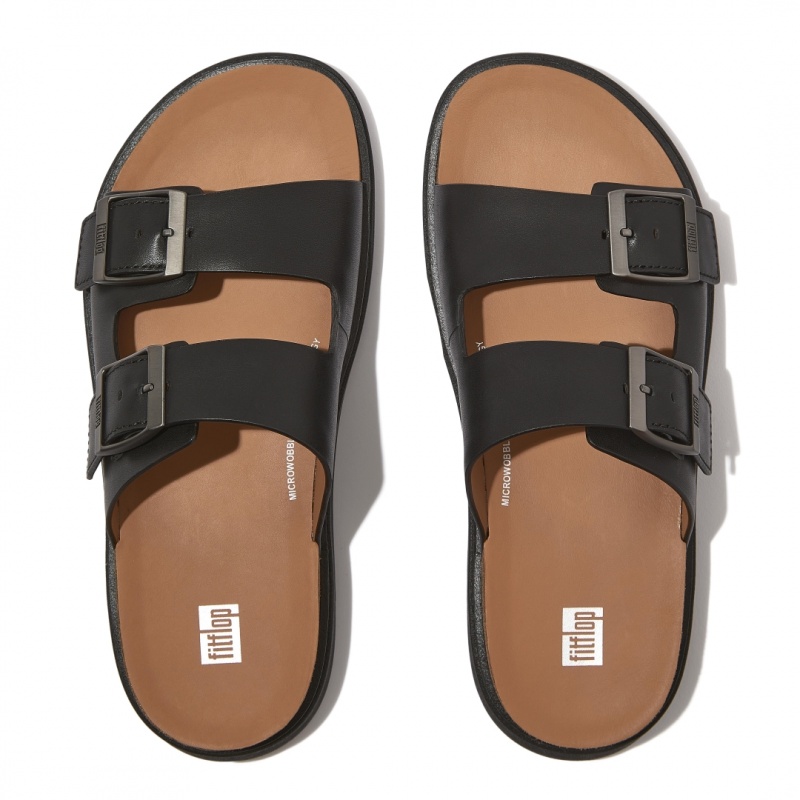 Black Fitflop Gen-Ff Men's Slides | MY-OFBQVM324