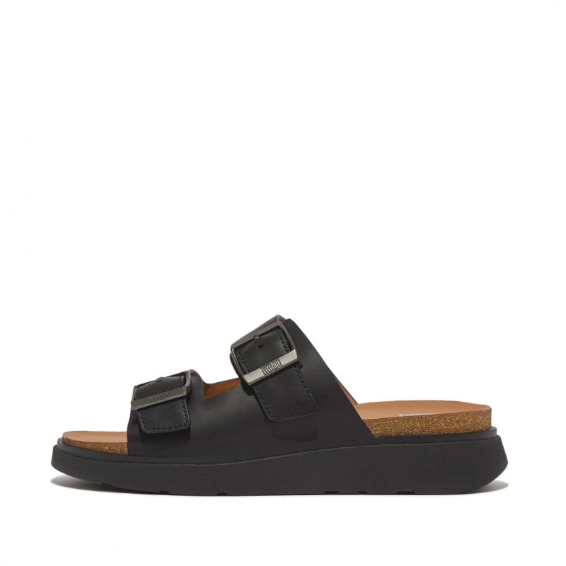 Black Fitflop Gen-Ff Men\'s Slides | MY-OFBQVM324