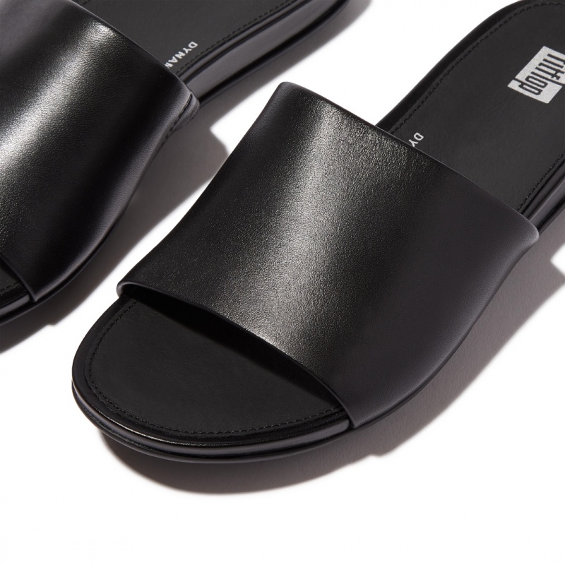 Black Fitflop Gracie Slides Women's Slides | MY-VCJXUO480