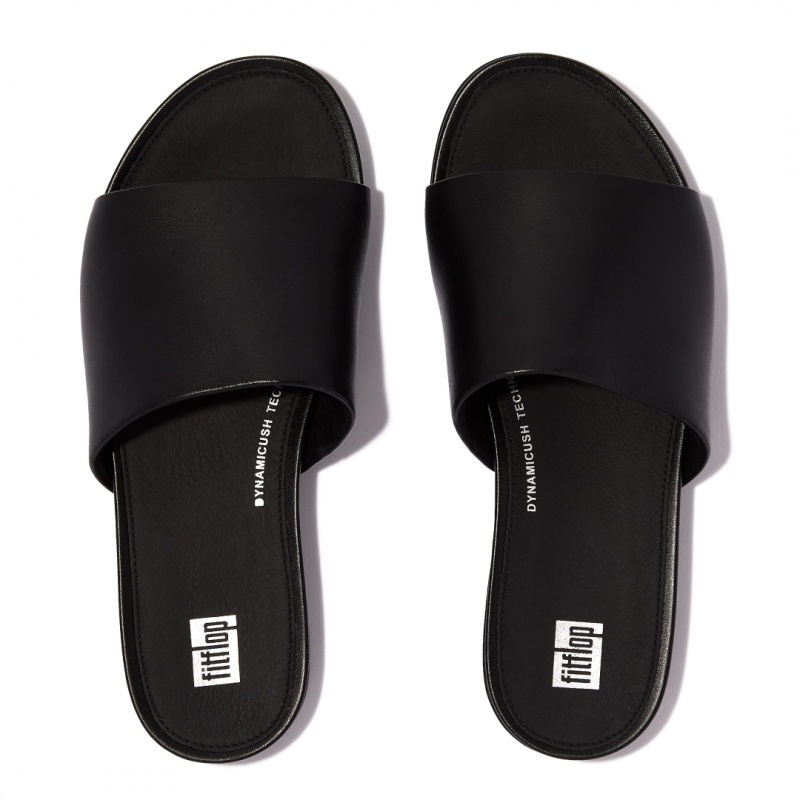 Black Fitflop Gracie Slides Women's Slides | MY-VCJXUO480