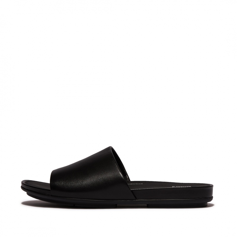 Black Fitflop Gracie Slides Women\'s Slides | MY-VCJXUO480