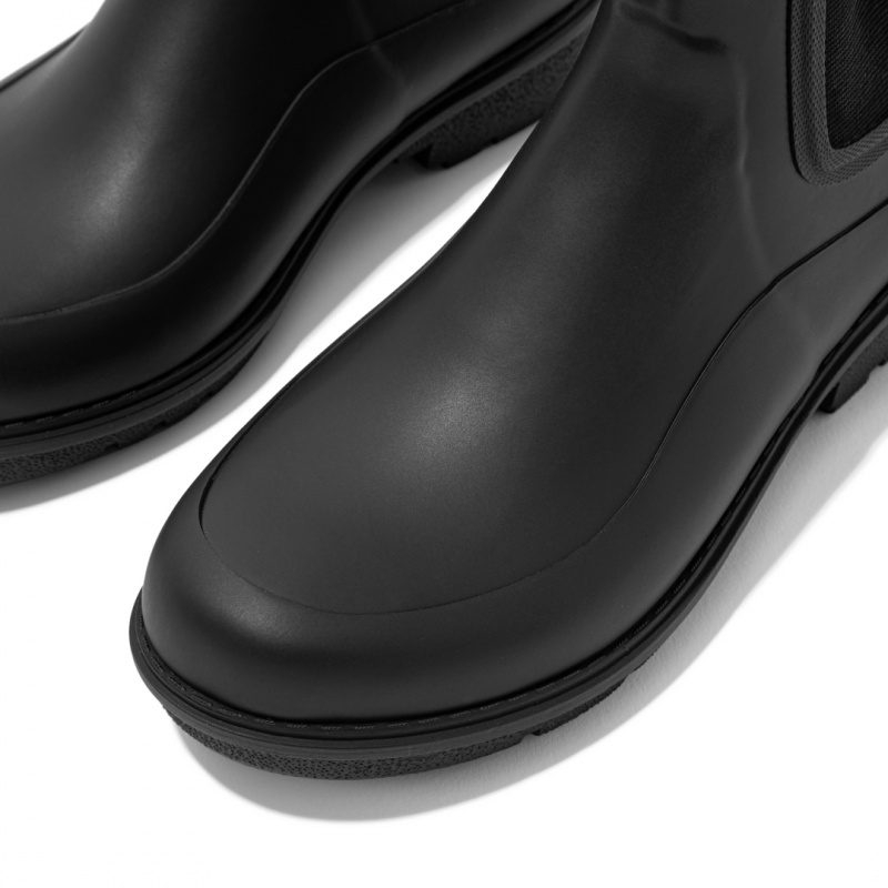 Black Fitflop Wonderwelly Chelsea Women's Rain Boots | MY-RZVGXE176