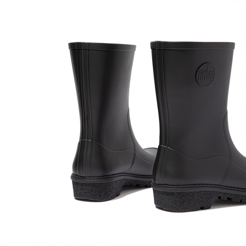 Black Fitflop Wonderwelly Women's Rain Boots | MY-EWYCTU672