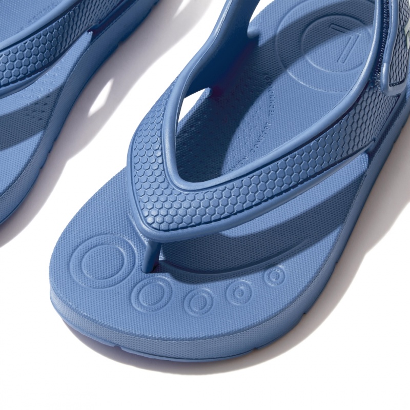 Blue Fitflop Iqushion Eva Back Straps Kids' Flip Flops | MY-FAOZIH720