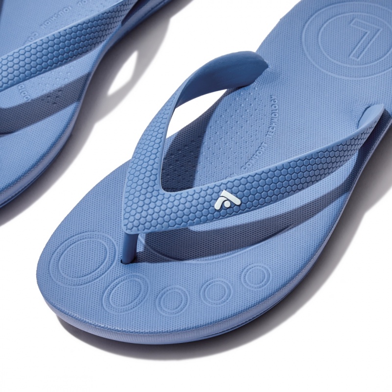 Blue Fitflop Iqushion Rubber Kids' Flip Flops | MY-AQXUBP528