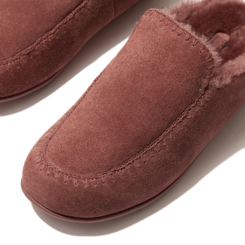 Brown Fitflop Chrissie Ii Haus Women's Slippers | MY-TQSONJ182