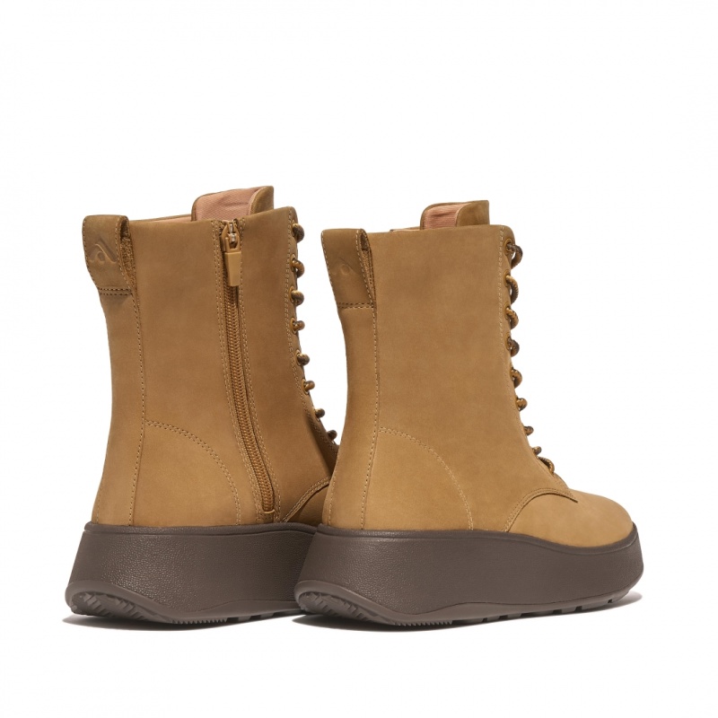 Brown Fitflop F-Mode Nubuck Women's Ankle Boots | MY-ZSORXH608