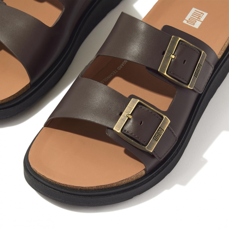 Brown Fitflop Gen-Ff Men's Slides | MY-WCGZHF593