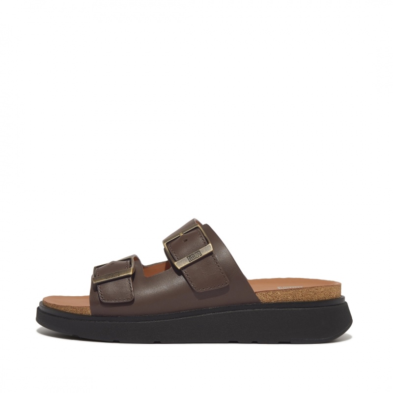 Brown Fitflop Gen-Ff Men\'s Slides | MY-WCGZHF593