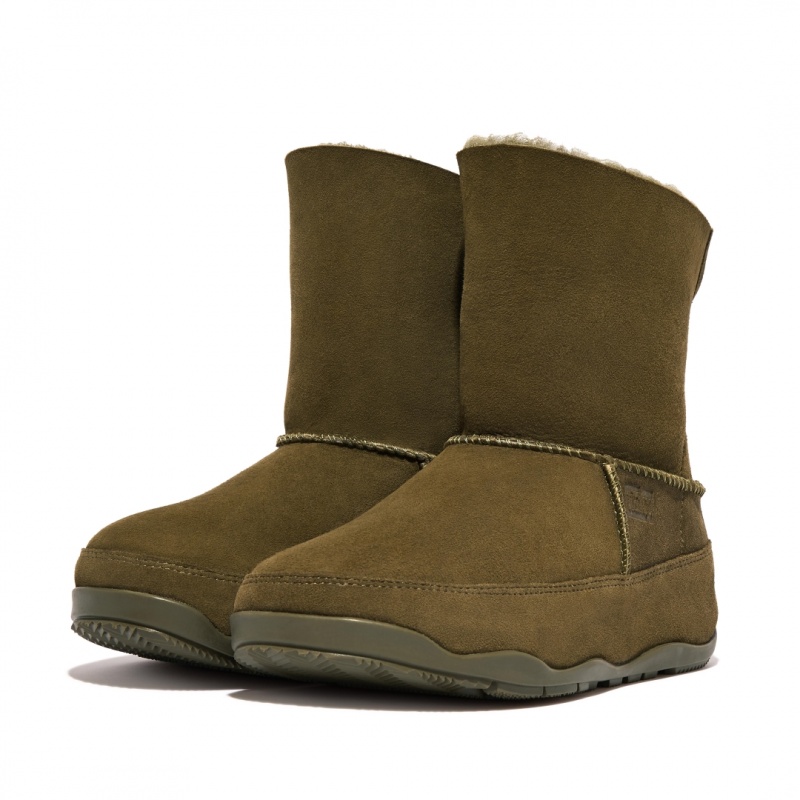 Brown Fitflop Original Mukluk Shearling Women's Ankle Boots | MY-RCJDFH078