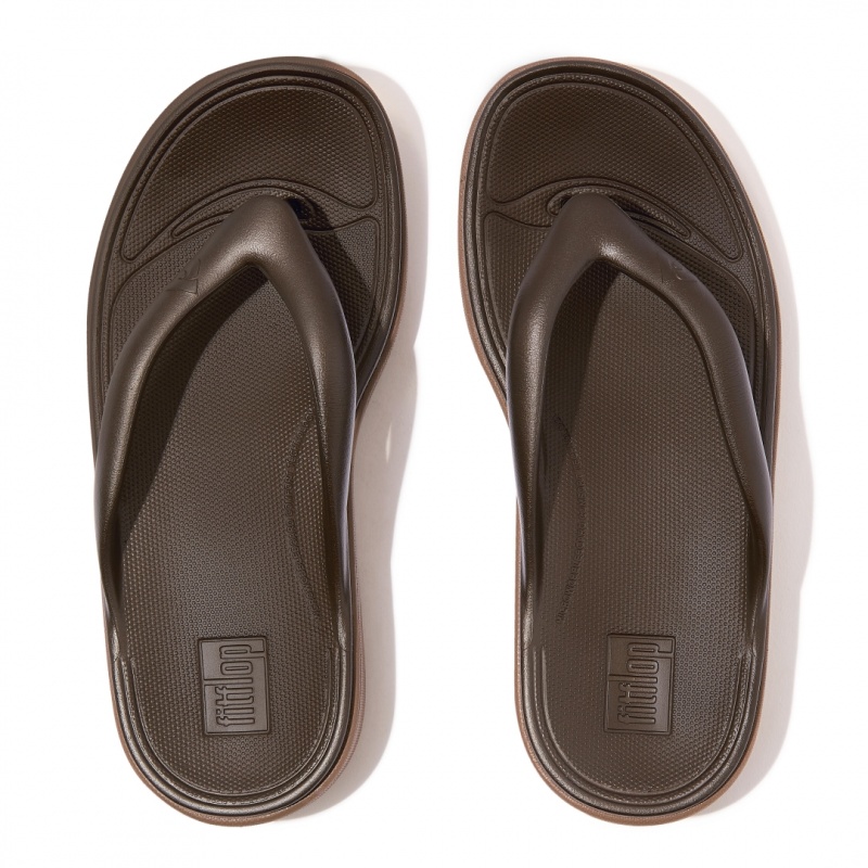 Brown Fitflop Relieff Eva Tpu Thongs Women's Toe-Post Sandals | MY-ZCMQJI128