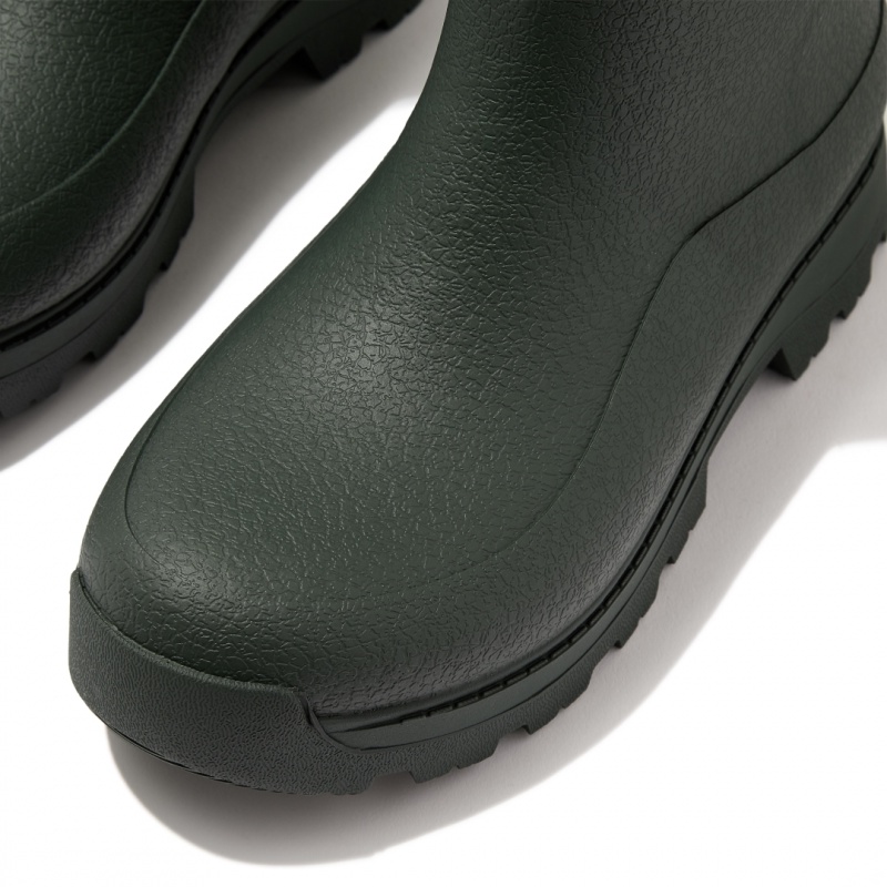 Deep Green Fitflop Wonderwelly Atb Natural Mix Welly Women's Rubber Boots | MY-TPEXVL932