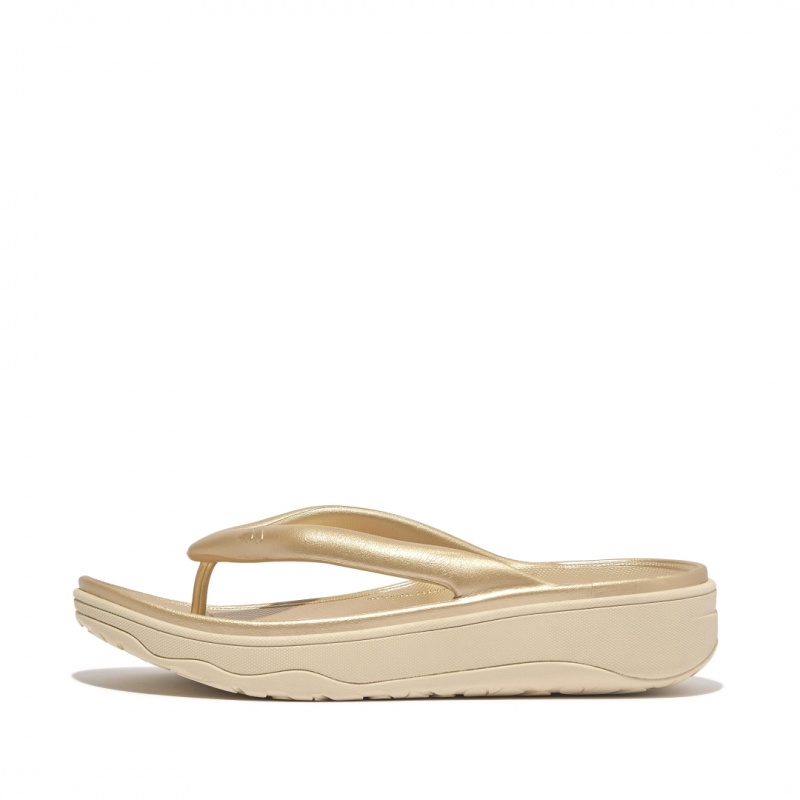 Gold Fitflop Relieff Eva Tpu Thongs Women\'s Toe-Post Sandals | MY-LFTVWM104