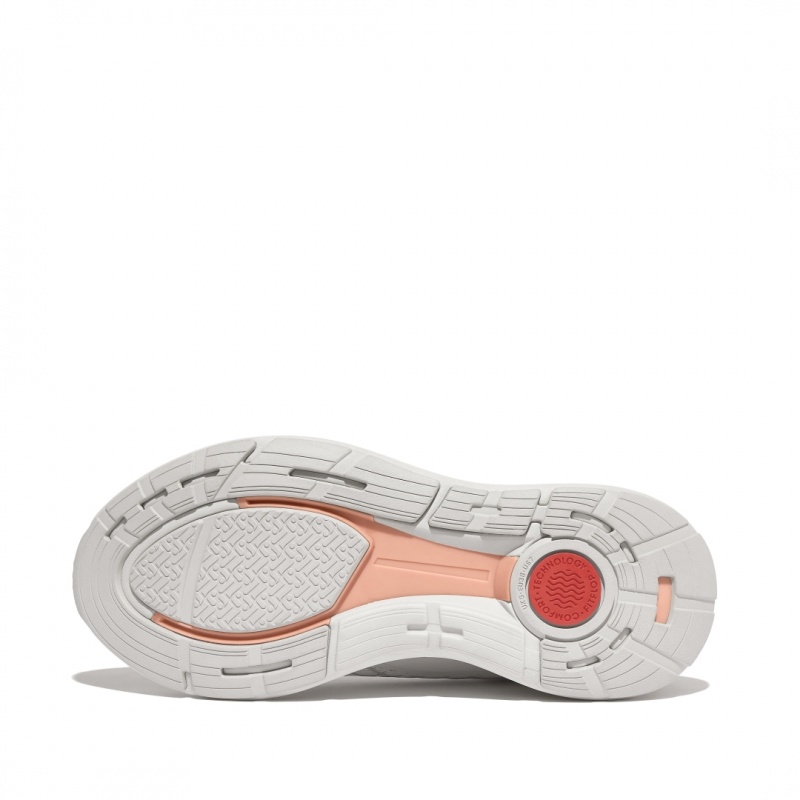 Grey Fitflop Ff-Runner Poly Pu Tpu Women's Sneakers | MY-QAUCOI987