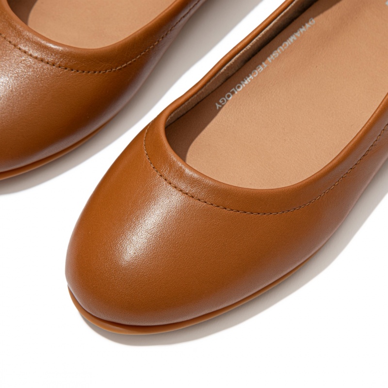 Light Brown Fitflop Allegro Soft Women's Ballet Flats | MY-JCHSGQ639