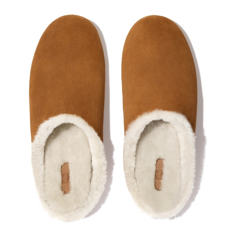 Light Brown Fitflop Shove Men's Slippers | MY-TZUMCH719