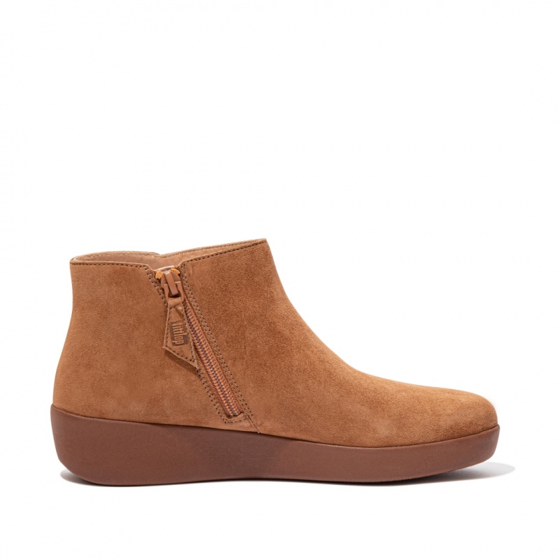 Light Brown Fitflop Sumi Women's Ankle Boots | MY-UGTKYF468