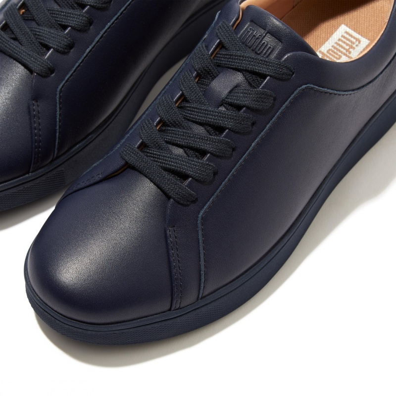 Navy Fitflop Rally Court Women's Sneakers | MY-BHXVKA193