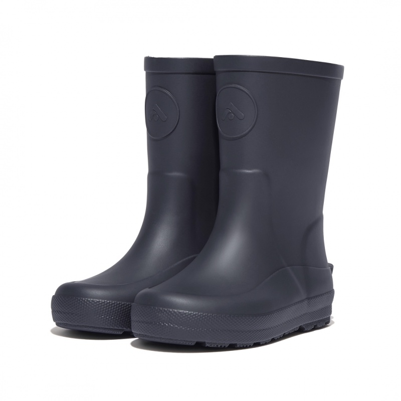 Navy Fitflop Wonderwelly Natural Rubber Mix Kids' Rain Boots | MY-SVCMAX164