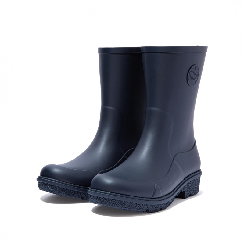 Navy Fitflop Wonderwelly Women's Rain Boots | MY-CESQLT461